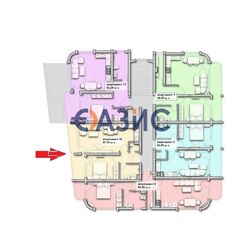 Квартира 2-комнатная 1+1 в Созополе площадь 65.8м² 3 этаж