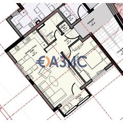Квартира 2-комнатная 1+1 в Поморие площадь 77.6м² 3 этаж