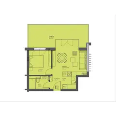 Квартира 2-комнатная 1+1 в лесу в Варне площадь 76.68м² 6 этаж