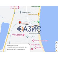 Квартира 2-комнатная 1+1 в Несебре (Солнечный Берег) площадь 54.3м² 3 этаж