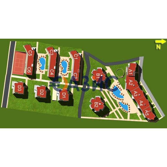 Квартира 1-комнатная в Несебре (Святой Влас) площадь 44м² 1 этаж, изображение 17