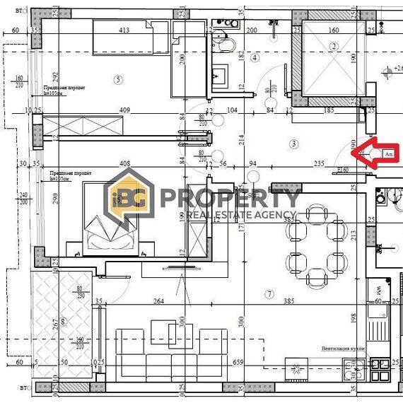 Квартира 3-комнатная 2+1 у моря в Варне площадь 93м² 2 этаж, изображение 4