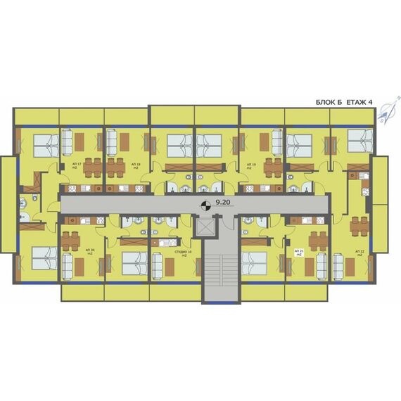 Квартира 3-комнатная 2+1 у моря в Приморско площадь 110м² 4 этаж, изображение 9