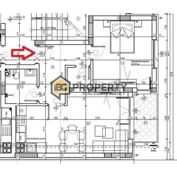 Квартира 2-комнатная 1+1 у моря в Варне площадь 69м² 2 этаж, изображение 3