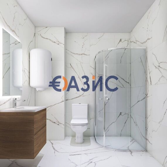 Квартира 2-комнатная 1+1 в Несебре (Солнечный Берег) площадь 50.1м² 2 этаж, изображение 14