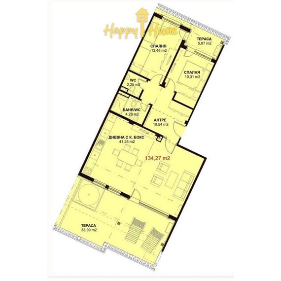 Квартира 3-комнатная 2+1 у моря в Несебре площадь 145м² 6 этаж, изображение 14