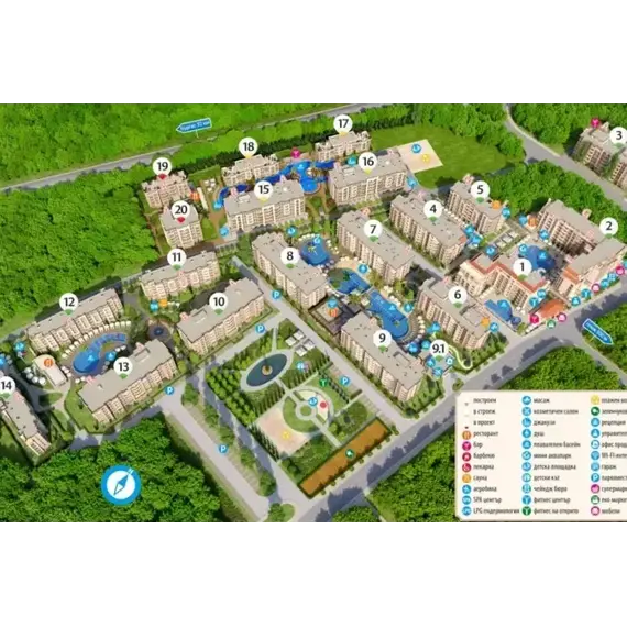 Квартира 1-комнатная студия 1+0 у моря в Несебре (Солнечный Берег) площадь 31м² 3 этаж, изображение 10