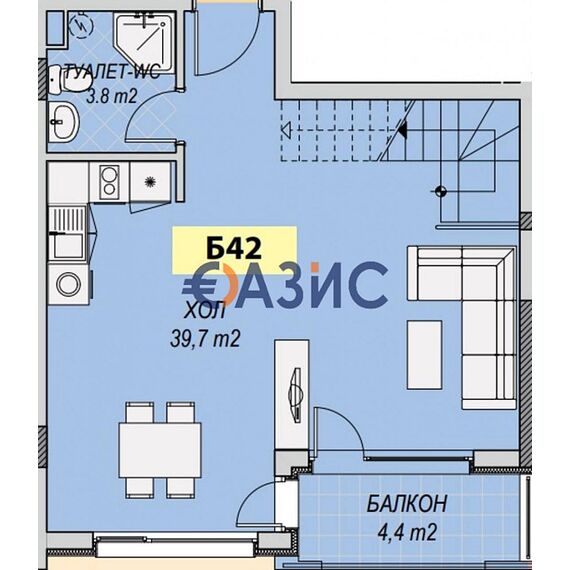 Квартира 3-комнатная 2+1 в Несебре (Святой Влас) площадь 128.4м² 4 этаж, изображение 16