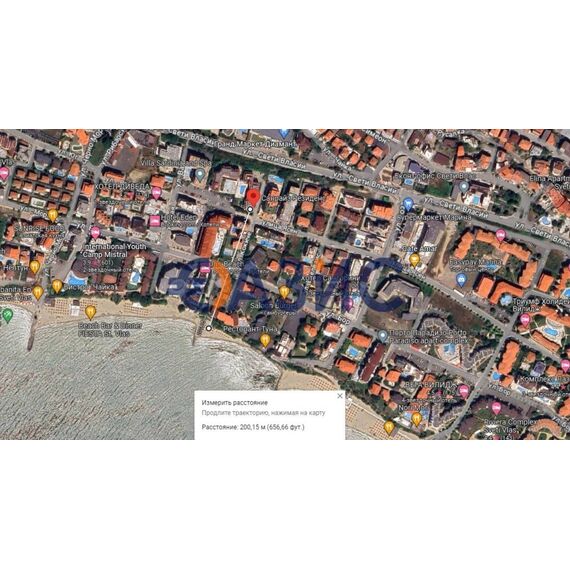 Квартира 2-комнатная 1+1 в Несебре (Святой Влас) площадь 50м²