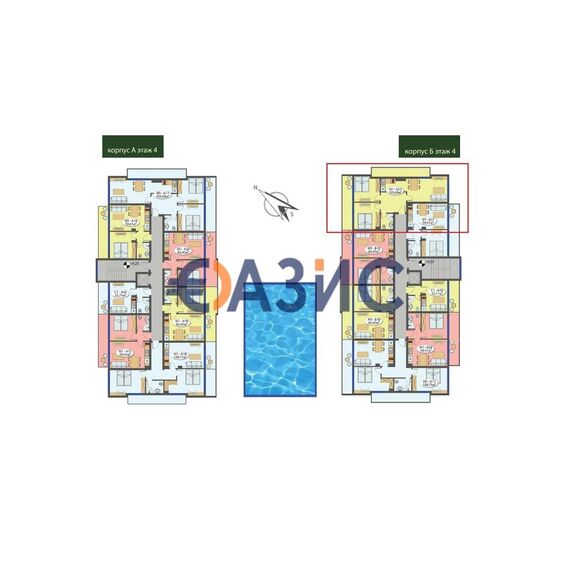 Квартира 3-комнатная 2+1 в Приморско площадь 105.7м² 4 этаж, изображение 15