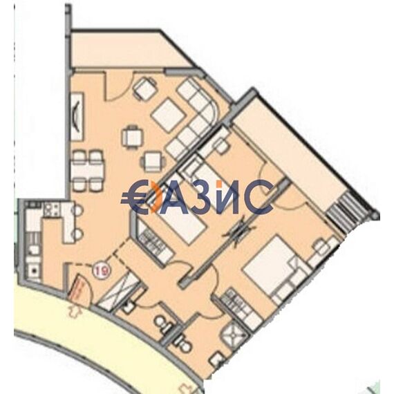 Квартира 3-комнатная 2+1 в Несебре (Святой Влас) площадь 122.7м² 4 этаж, изображение 20