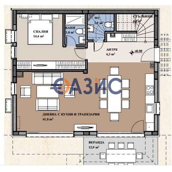 Дом в Несебре (Святой Влас) площадь 200.1м² 2-этажный, изображение 17