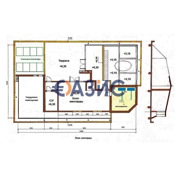 Дом в Сливене площадь 922м² 4-этажный, изображение 13