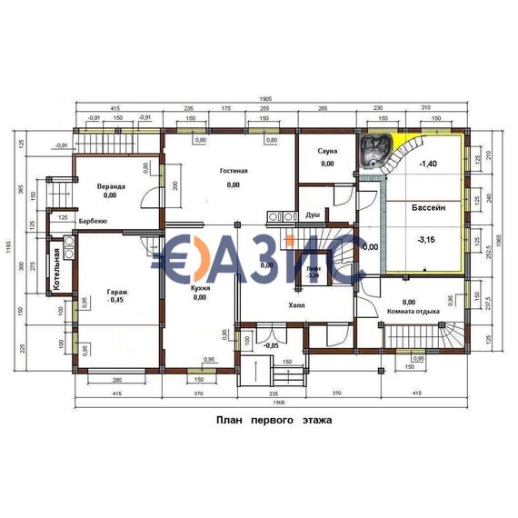 Дом в Сливене площадь 922м² 4-этажный, изображение 12