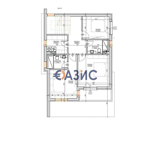 Дом в Бургасе площадь 224м² 3-этажный, изображение 9