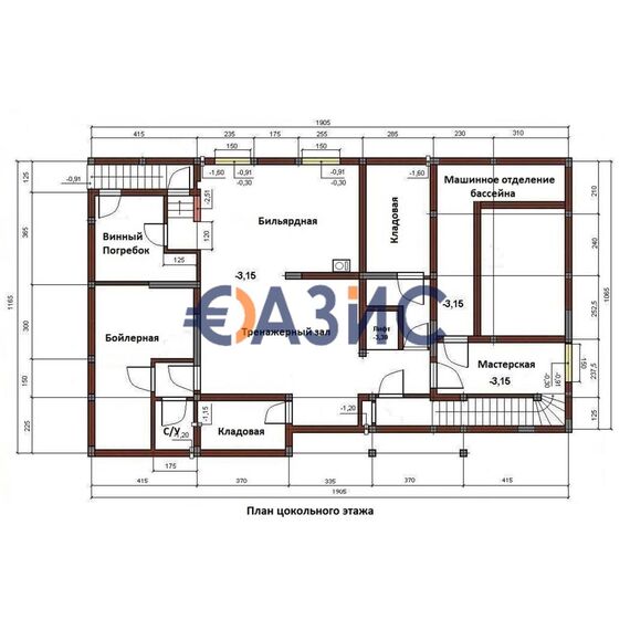 Дом в Сливене площадь 922м² 4-этажный, изображение 15