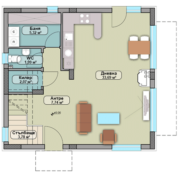 Дом в лесу в Варне площадь 142м² 2-этажный, изображение 17